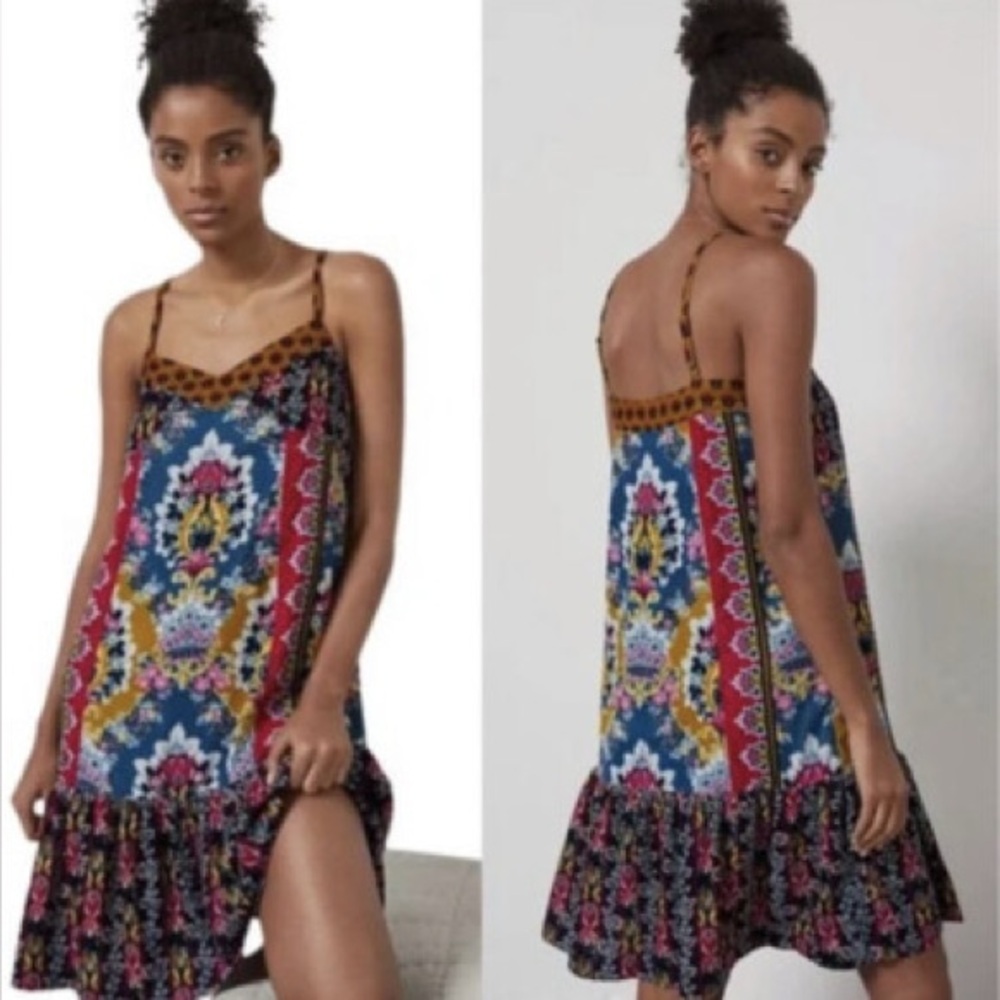 Anthropologie ZADIE velvet slip dress